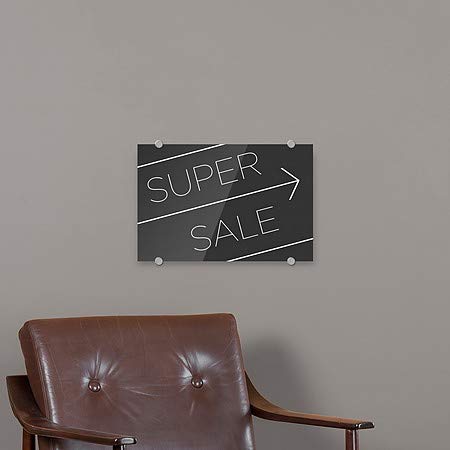 CGSignLab | „Супер продажба -басична црна“ премиум акрилен знак | 18 x12