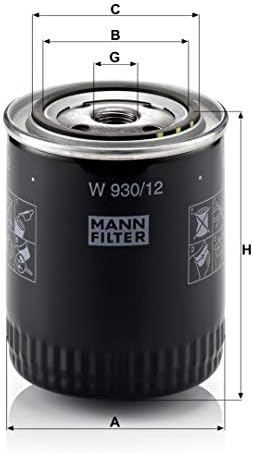 Mann-Filter W 930/12 филтер за масло за спин-он