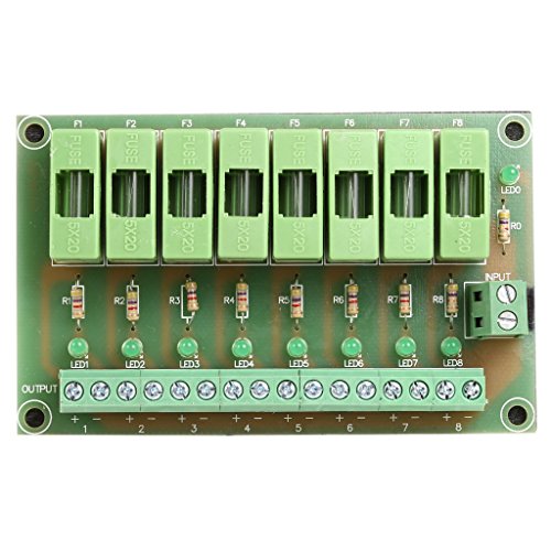 Uhppote 8 Way Circuit Module Module DC12V-24V PCB табла спречи да се изгори заклучувањето во случај на краток спој
