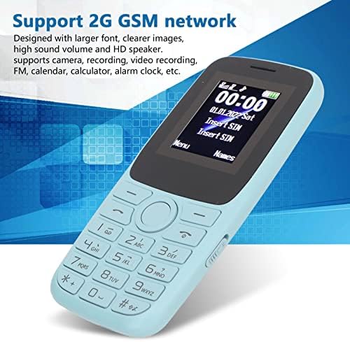 Висок Мобилен Телефон 2G GSM 2.4 Инчен Екран Двојна SIM Поддржани Големи Копчиња Отклучен Мобилен Телефон За Постарите Родители