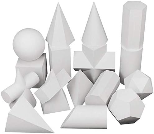 Скица за геометрија на ванана 3Д гипс Геометрија Основна форма Алатки за учење-2inch мини смола геометрија калапи скица класична скулптура