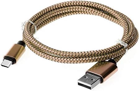 SLUTESOY USB ТИП C Кабел,1/2/3m Брзо Полнач Податоци Тип C USB Полнење Кабел За Samsung Galaxy S8 A5 A7 Злато 1 Метар/Standad