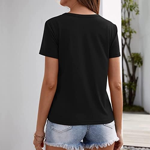 2023 памук со кратки ракави секси ниско сечење шарена обична врвна маичка за дами лето есен блуза 9y 9y