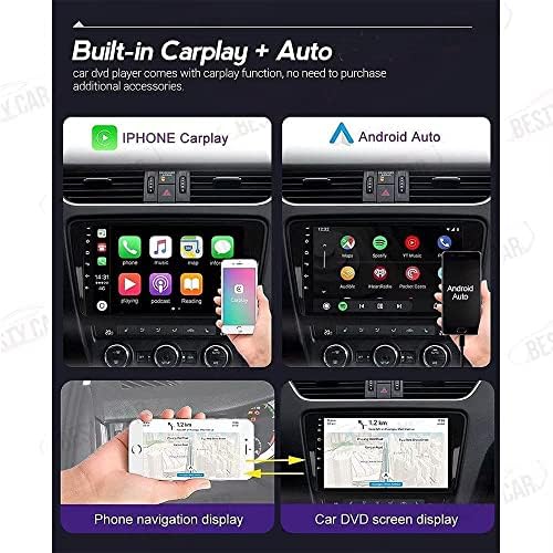 Bestycar 9 Android Автомобил Стерео Радио За Peugeot 3008 2009- Окта Јадро Андроид 10.0 Touchscreen Headunit поддржува GPS