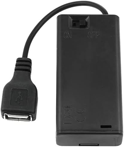 Lovelysp 4AA USB Мобилен Кутија USB Женски Приклучок батерија СЛУЧАЈ USB батерија случај со Прекинувач (4 парчиња) - 1 парчиња