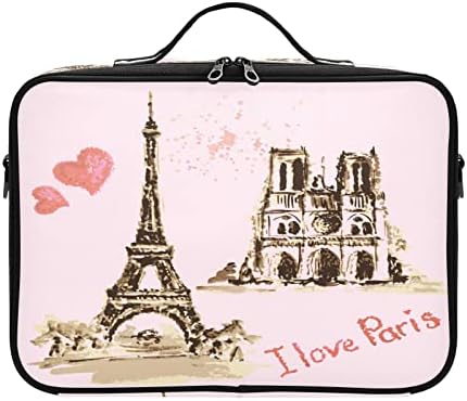 ПА ДЕН Сакам Париз Кула Шминка Торба-Патување Шминка Торба Голема Шминка Организатор Торба Патување Воз Случај, Пренослив Уметник