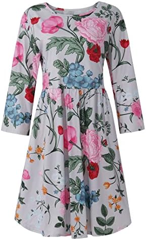Коктел Nokmopo фустани плус големина летен летен моден цветен принт краток ракав за замав фустан за замав