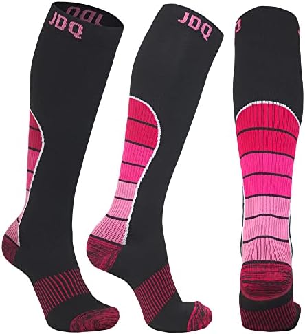 JDQ Компресија Чорапи За Жени &засилувач; Мажите, Циркулација 20-30mmHg, Коленото Висока Чорапи, Најдобра Поддршка За Медицински Сестри Б Серија