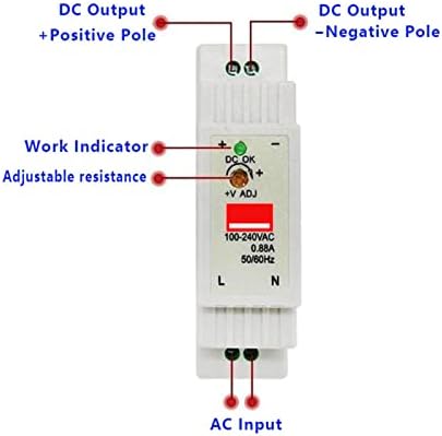 ONECM Индустриски DIN Rail Префрлување на електрична енергија DR-15 15W единечен излез 5V 12V 24V AC до DC Конвертор на прекинувач за напојување