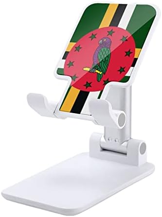 Доминика знаме печатено преклопено десктоп мобилен телефон, прилагодливи додатоци за стојална маса за патна канцеларија