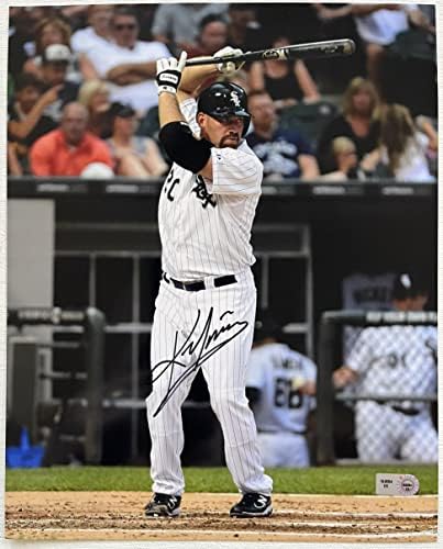 Кевин Јукилис потпиша автограмиран сјајно 8x10 Фото Чикаго Вајт Сокс - MLB автентициран