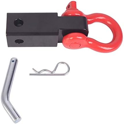 WinMax Tools Alchems Automomitive Receiver Hitch D-Ring со 5T 3/4-инчен Shackle Town Hook Winch за 2 приемници