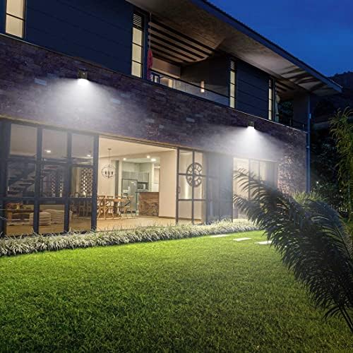 Xbuyee 2-ПАКЕТ LED Ѕид Пакет Светлина Со Фотоелемент, 35w 3850 Лумени Заменува 150W HPS/КРИЕШЕ LED Тремот Светлина, Самрак До Зори Надворешно