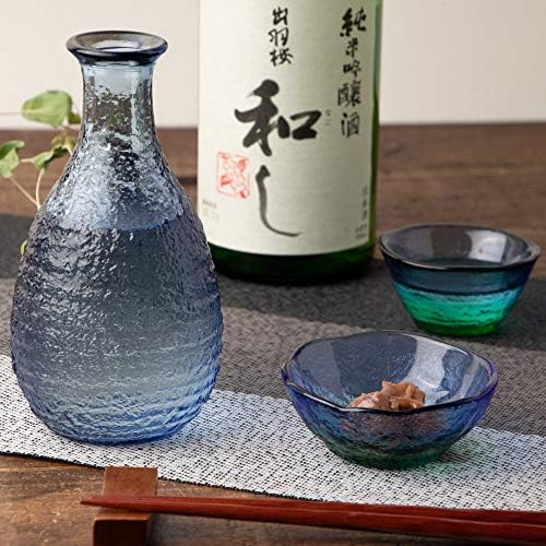 Toyo Sasaki Glass WA3301 Мал сад, сина/зелена, приближно. φ3.2 x 1,2 инчи, корално море, чико, направено во Јапонија