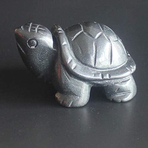 1,6 '' рачна врежана камења од скапоцен камен кристал хематит желка животинска фигура резба