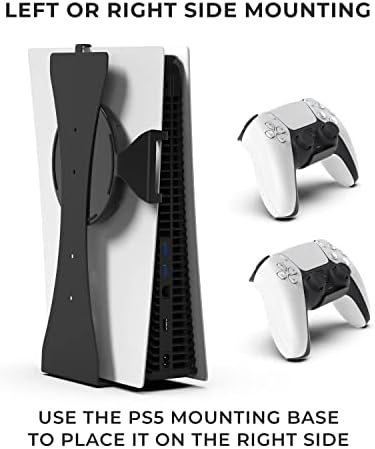 HumanCentric Конзола И Контролер Ѕид Монтирање ЗА PS5 Со Две Контролер Монтирања, Метални Загради ЗА PS5 Ѕид Монтирање, Кријат или Монтирање