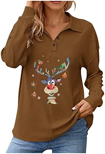 Копче за џемпери за жени лабави кошули за лабава кошули класична работна алатка породилна зимска облека