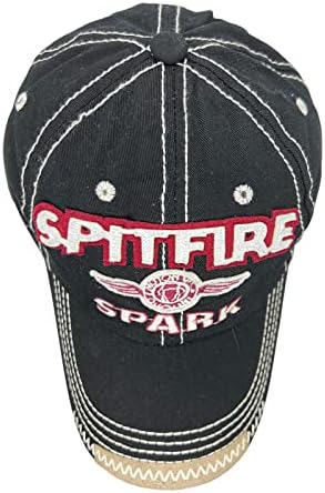 Spitfire Spark 1932 Бејзбол капа памук извезена мека прилагодлива тато капа гроздобер измиени камиони за камиони за мажи жени тинејџери