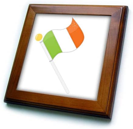 3дроуз Ен Мари Бо-Денот На Свети Патрикс-Илустрација На Ирското Знаме-Плочки Во Рамка