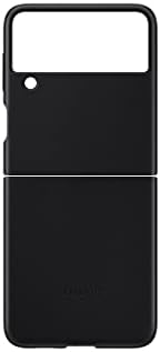 Samsung Galaxy Z Flip 3 Телефон Случај, Кожен Заштитен Капак, Тешки, Shockproof Smartphone Заштитник, Американската Верзија, Црна,