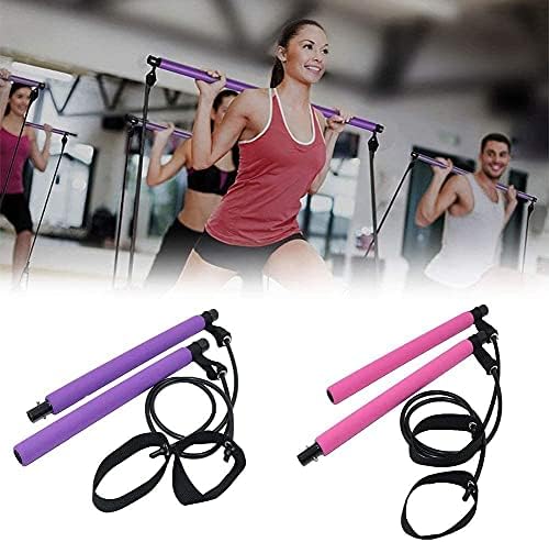 YFDM Pilates Stick Bar Resitance Band Band Home Gym Protable Putling Rods Thody Tookuling Yoga Fitness Streatch Stick Bands