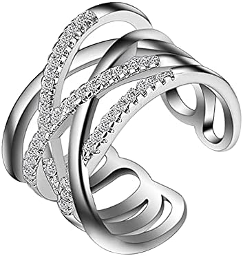 Прстени за свадба и ангажман за жени прстени прстени се прилагодливи за партнерот пријателство женски прстени