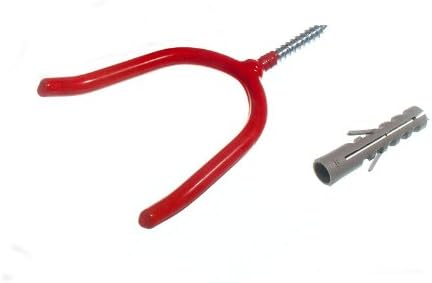 20 x црвена пластична завртка во алатка за алатки со wallиден приклучок