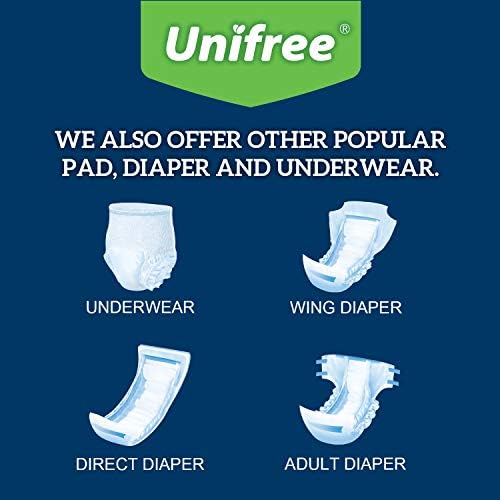 Unifree Incontinence Booster Pads | Дополнителна абсорбента заштита за возрасни, унисекс | За еднократна употреба удобна подлога,