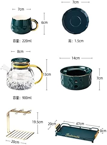 Хукаи стаклена чајничка чајник за греење чај чај керамички чај чај сет домашна дневна соба гостопримство чај чаша комбинација