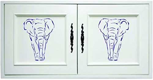 Африканска Матрица За Слонови, 14 х 19,5 инчи - Африкански Матрици За Диви Животни За Сликање