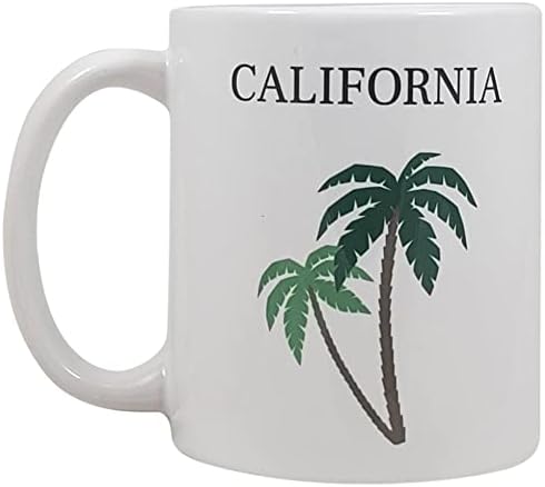 Палма од Калифорнија - Керамичко кафе од 11 мл | Одличен сувенир за запомнување на вашето патување во Калифорнија
