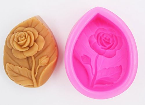 Longzang Rose Mold S374 Art Silicone Soap Craft DIY рачно изработени калапи за свеќи
