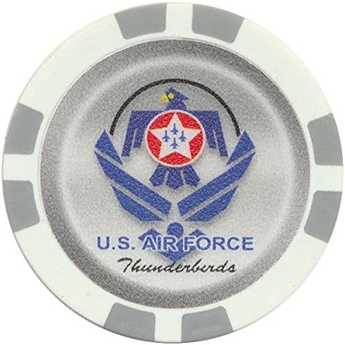 Чипс покер - „1“ Тандерберд американски воздухопловни сили 11,5 г Клеј композит
