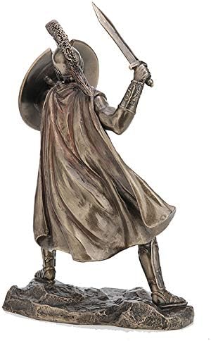 Веронез Дизајн 9 5/8 инчи грчки херој Ахил Битл став ладен кастинг смола античка бронзена завршница статуа дома