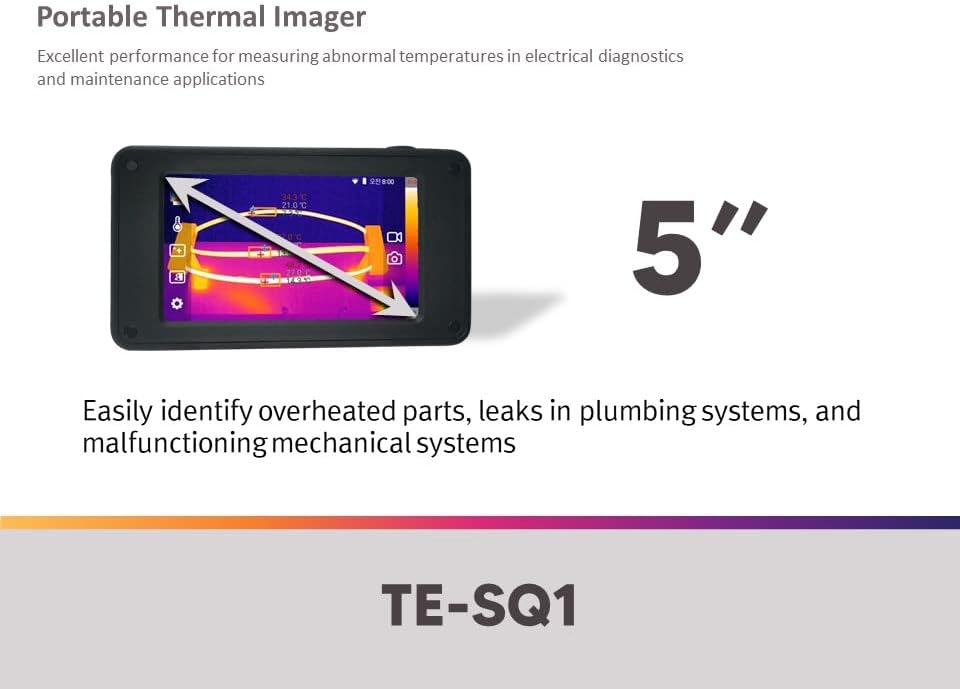 Термички експерт TE-SQ1, I3System Thermal Imaging Camera, 384x288 IR резолуција, 5 екран на допир, дизајниран и произведен во Кореја