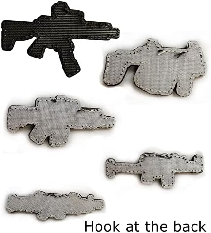Замена за разни видови пиштоли лепенка 3Д ПВЦ гумени закрпи Тактички морал Апликација Прицврстувач за прицврстувач на кука