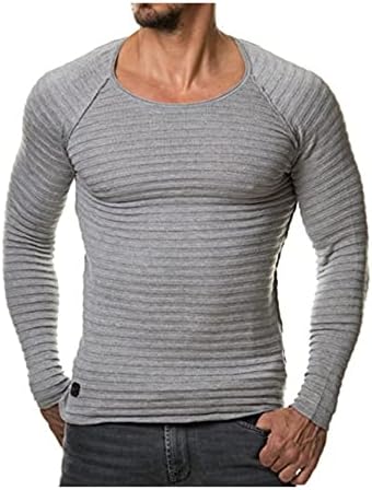 Машка мускулна маица се протегаат со долги ракави за теретана за боди-билдинг, маички кошули, обични тенок фит хипстер врвови