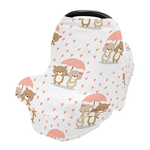 Симпатични животни носат капаци за седишта за бебиња - 4 во 1 медицинска сестра, мулти -употреба на крошна на автомобили, за бебиња