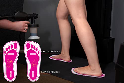 25pars за еднократна употреба розов спреј затегнување на нозете влошки на нозе без сончање, спреј за спреј за заштита на стапалото