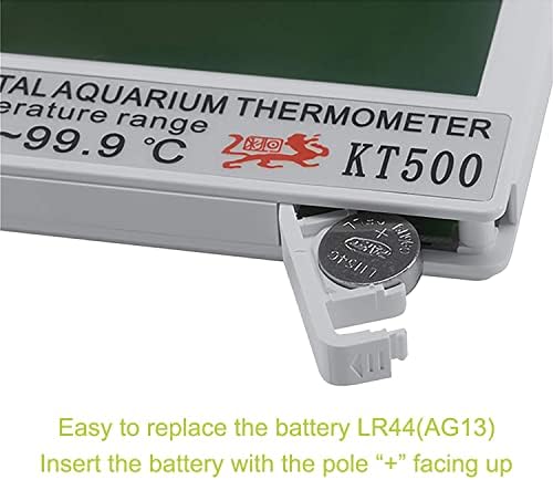 Дигитален Аквариум Термометар Стап-На Резервоарот За Риби Термометар Со Голем Лцд Дисплеј Безжичен Дигитален Термометар За Вода Стап-На