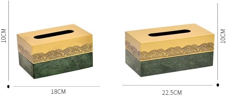 N/Кутија За Складирање Ткиво Од Мермер Месинг Кутија За Складирање Ткиво Дневна Соба Декоративна Кутија За Складирање Држач За Салфетки