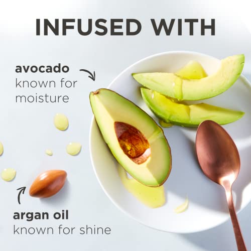 Храна храна сулфат бесплатно за боење третман со мазнење арган и авокадо, масло за коса, 3,2 fl oz