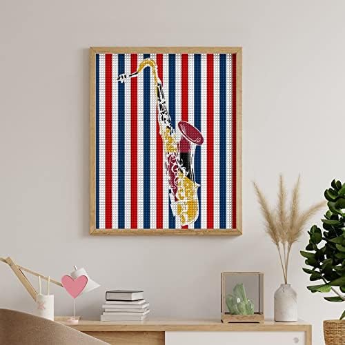 Саксофон Мериленд знаме Дијамант за сликарство комплет за сликање уметност со целосна вежба Дома додатоци Возрасни подароци за домашен wallид