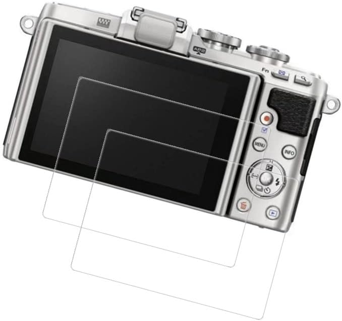 Стакло за заштитник на екранот Viesup за камера Олимп Е-ПЛ7, [2-пакет] 9H Тешко стакло анти-меур Анти-џвакање Ултра-чиста за
