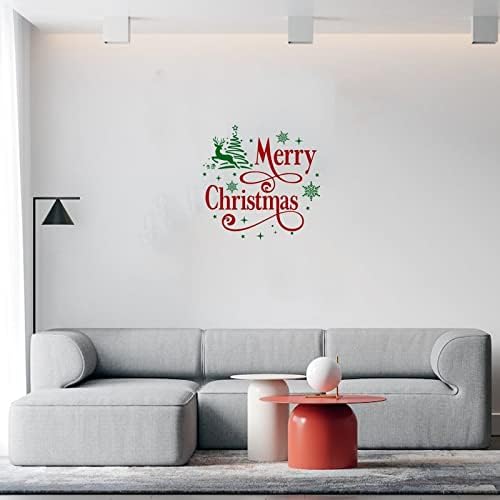 Среќна Божиќна расадник домашни украси на wallидни налепници за кора и лепени wallидни налепници за куфери Детска соба Семејство
