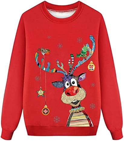 Двојка Божиќни џемпери сетови за Божиќни долги ракави удобни бои за џемпери грди Божиќни празници семејство