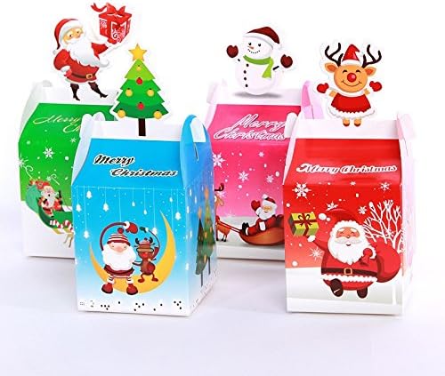 Пакување Од 48 парчиња Божиќна Кутија Прекрасно Преклопена Шарена Божиќна Кутија Божиќни Украси За Порибување, Избрана Боја