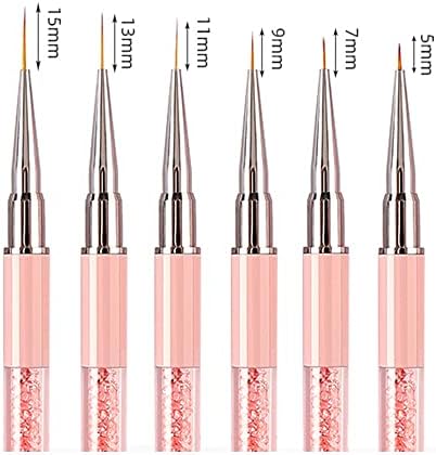 SXDS Pink Line Nail Art Art Chrush Manicure Tools Lines Stripe Flower Painting Parter Penn Pen