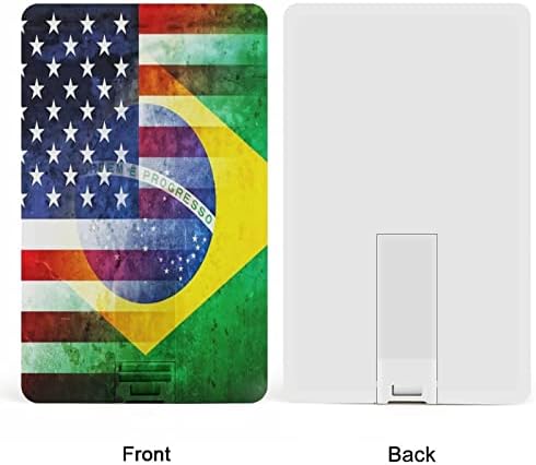 Гроздобер Сад И Бразил Знаме USB Флеш Диск Кредитна Картичка ДИЗАЈН USB Флеш Диск Персоналните Меморија Стап Клуч 64G