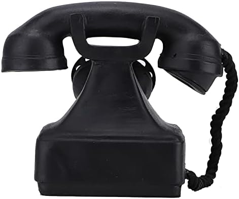 Ретро фиксни телефонски кабел со антички телефон Гроздобер класичен ротирачки бирање телефон за домашна канцеларија хотелска биро за